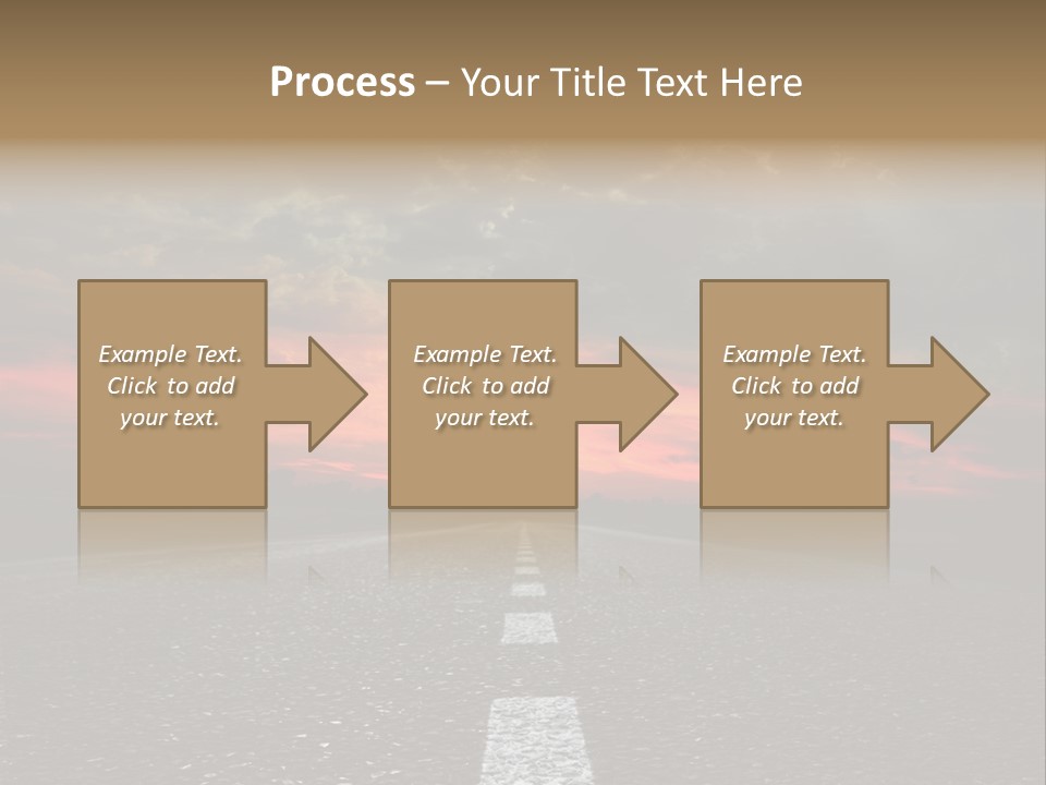 Traffic High Perspective PowerPoint Template