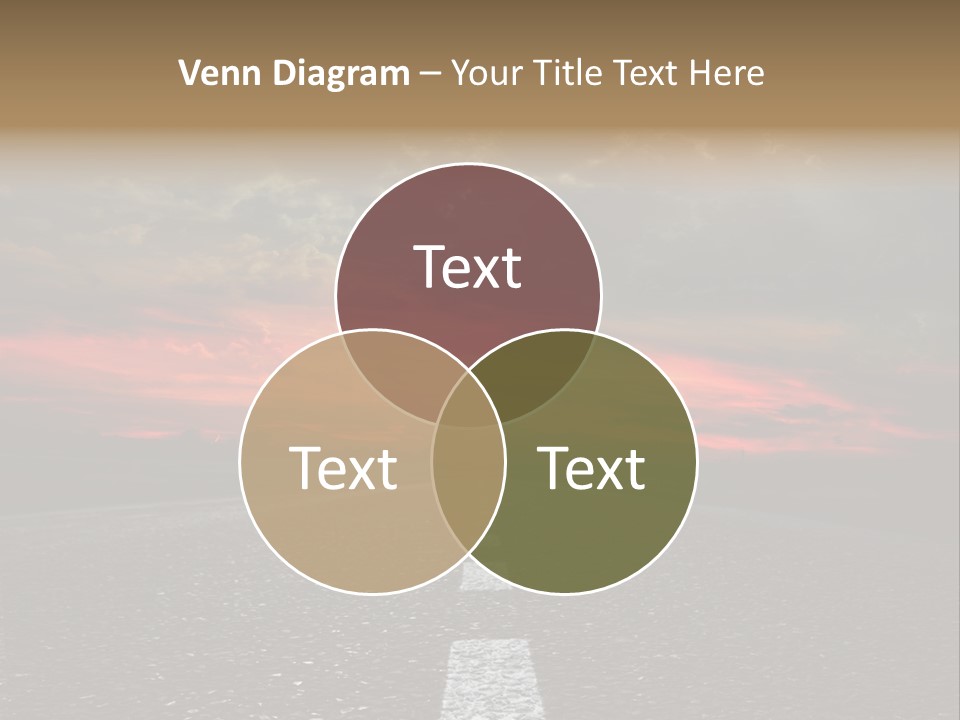 Traffic High Perspective PowerPoint Template