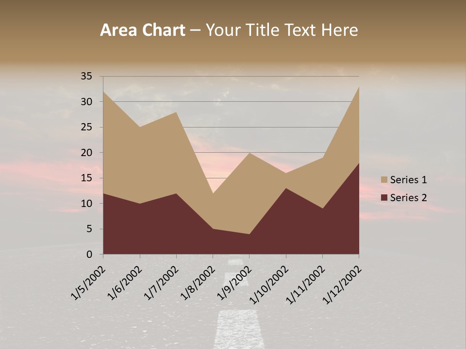 Traffic High Perspective PowerPoint Template