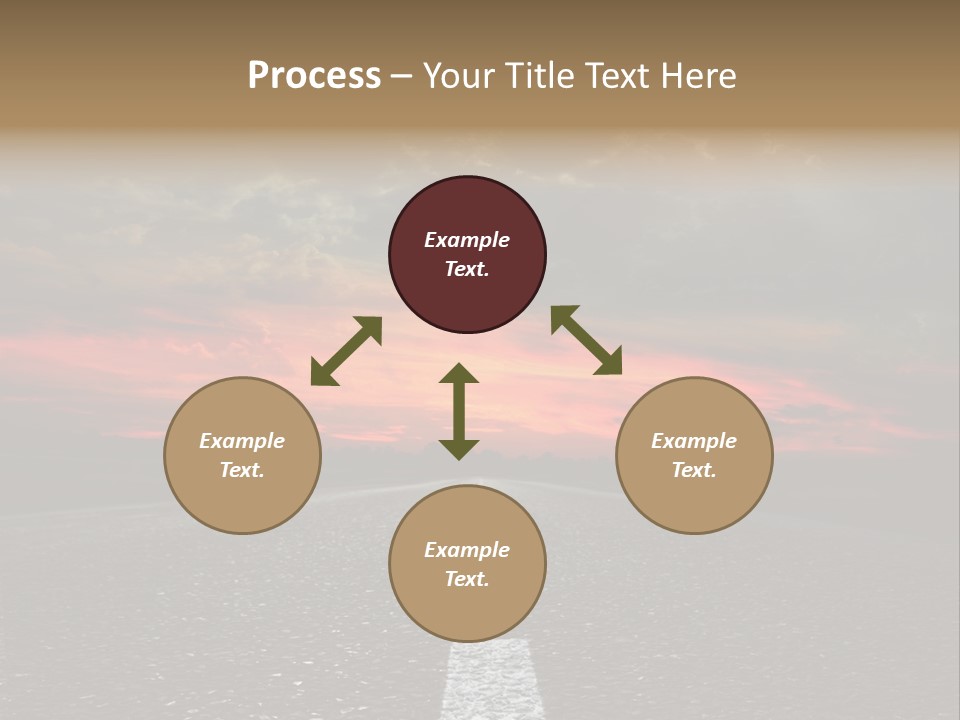 Traffic High Perspective PowerPoint Template