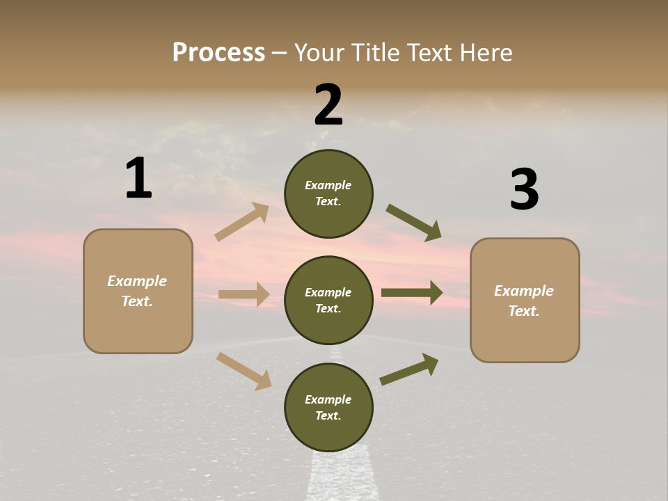 Traffic High Perspective PowerPoint Template