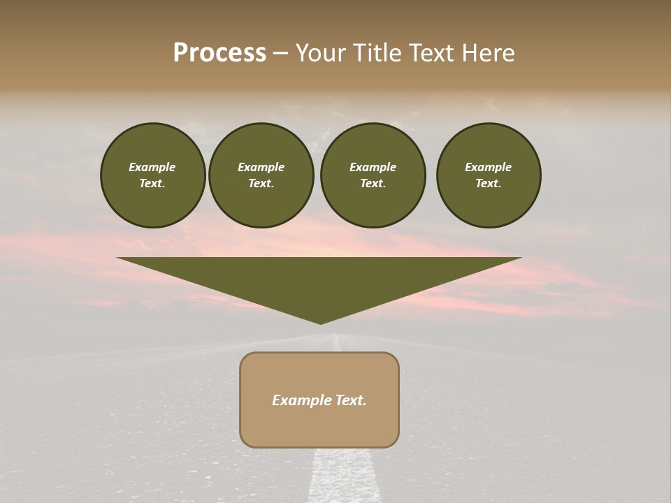 Traffic High Perspective PowerPoint Template