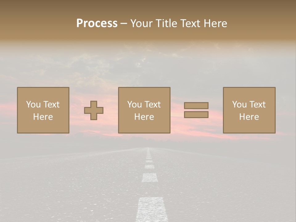 Traffic High Perspective PowerPoint Template