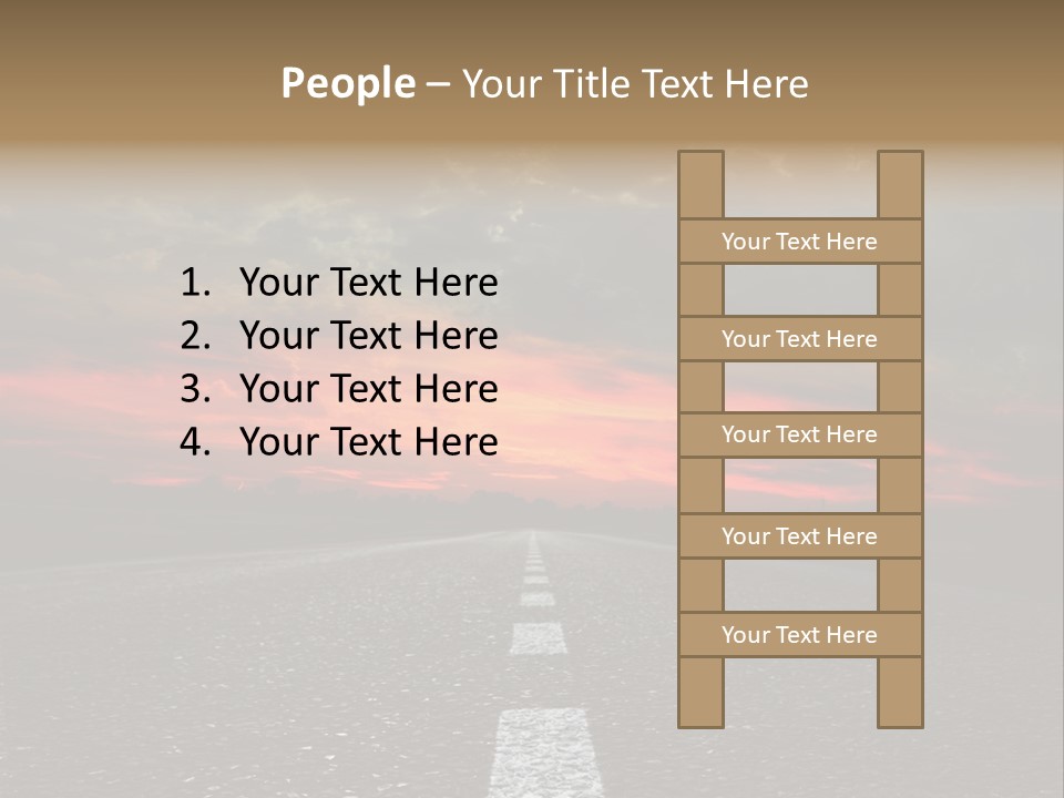 Traffic High Perspective PowerPoint Template