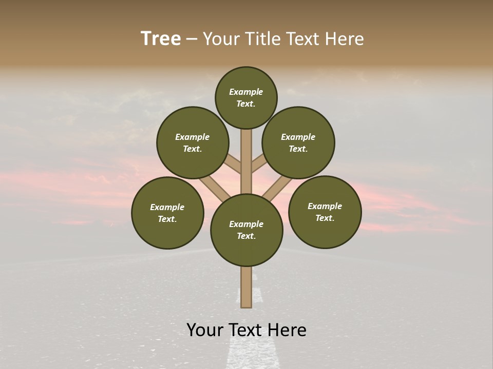 Traffic High Perspective PowerPoint Template