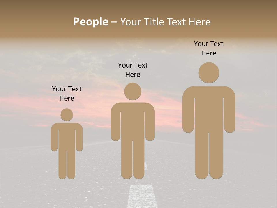 Traffic High Perspective PowerPoint Template