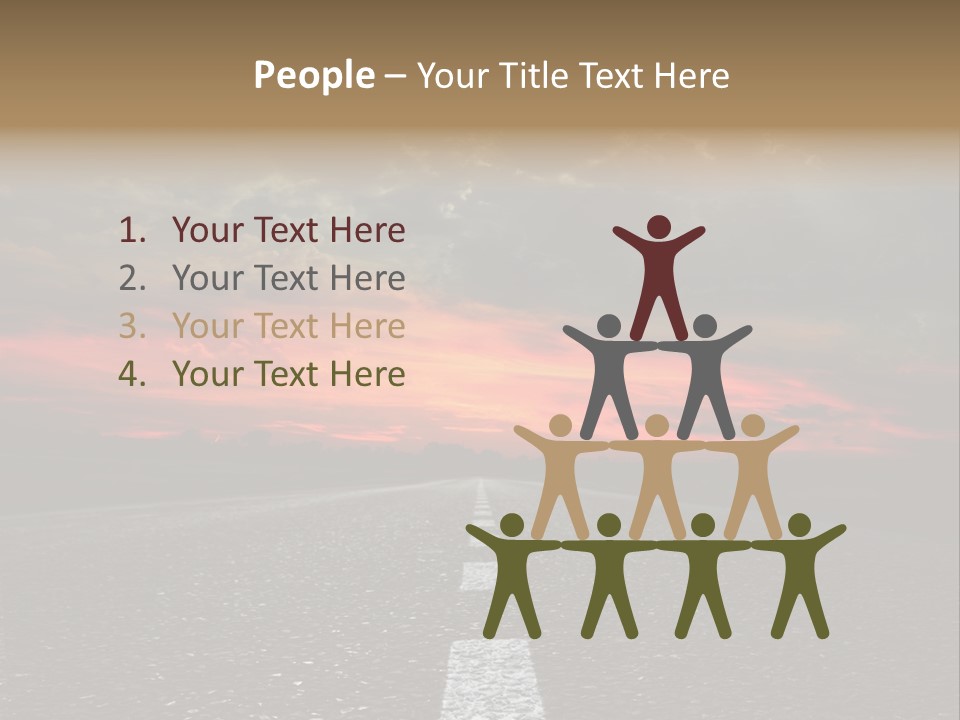 Traffic High Perspective PowerPoint Template