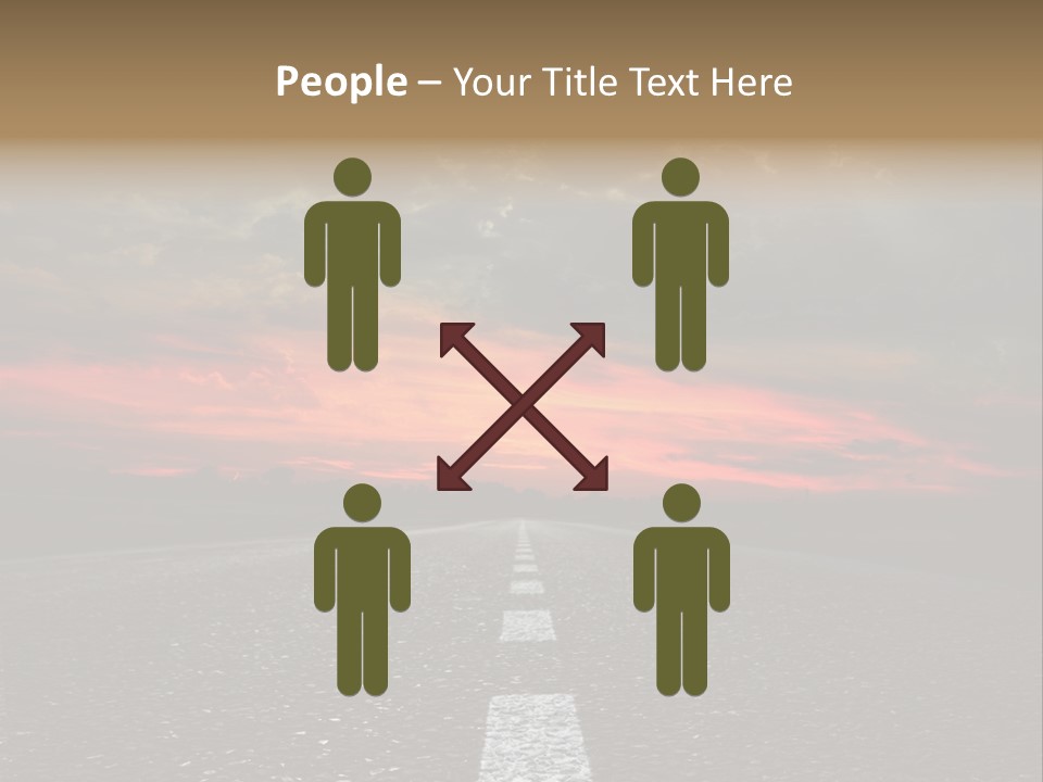 Traffic High Perspective PowerPoint Template