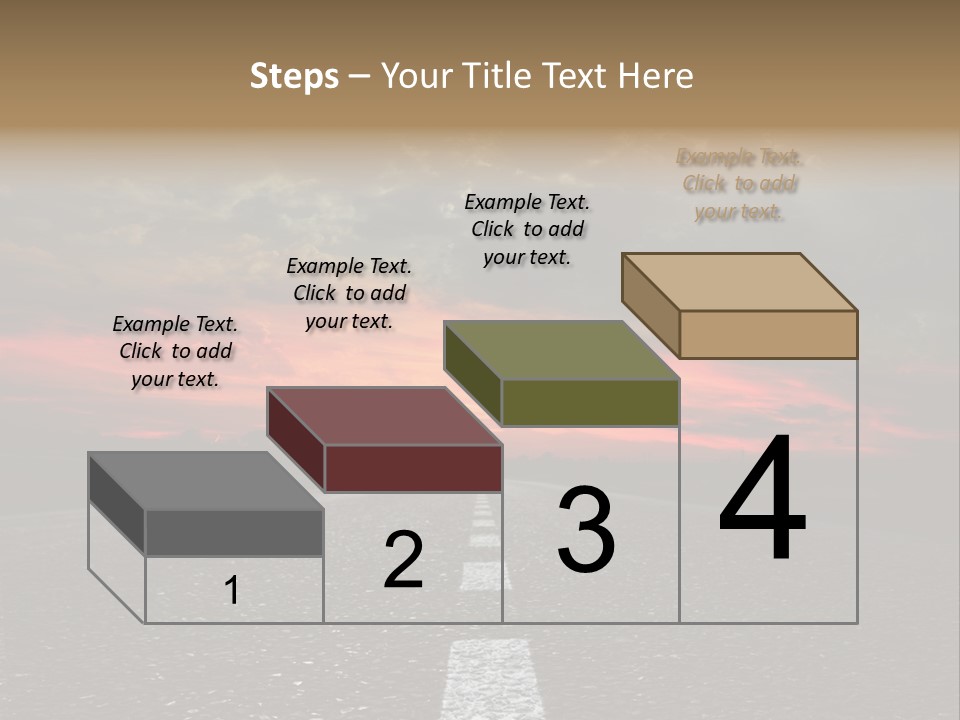 Traffic High Perspective PowerPoint Template