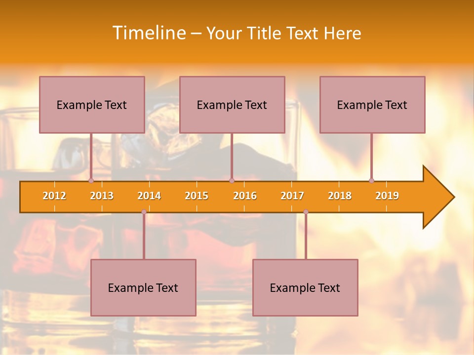 Closeup Amber Drink PowerPoint Template