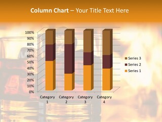 Closeup Amber Drink PowerPoint Template