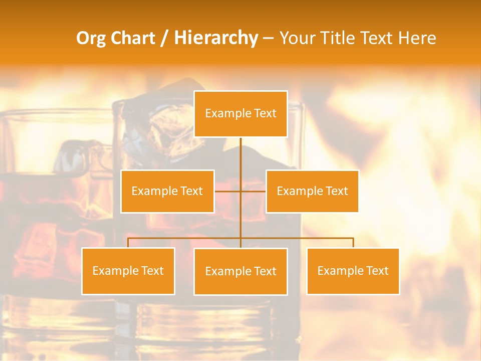 Closeup Amber Drink PowerPoint Template