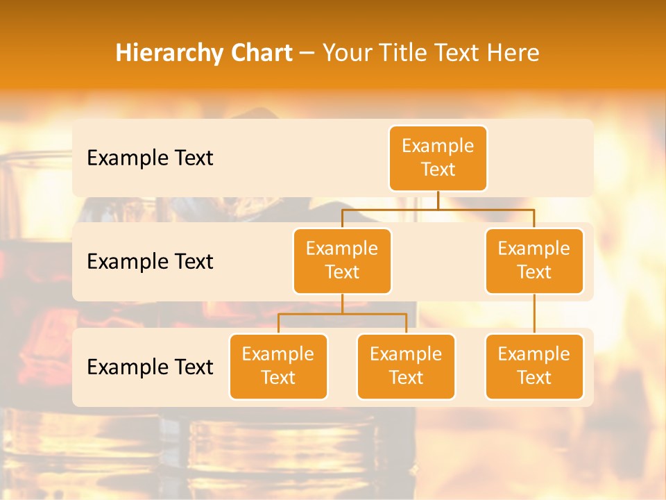 Closeup Amber Drink PowerPoint Template
