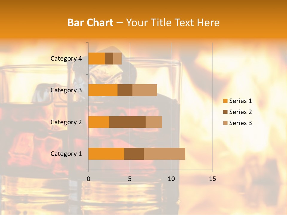 Closeup Amber Drink PowerPoint Template