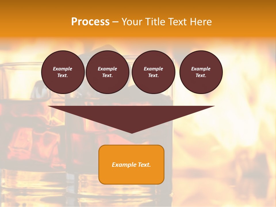 Closeup Amber Drink PowerPoint Template