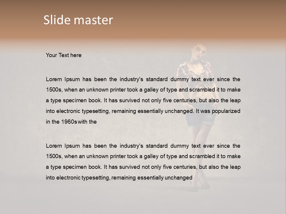 Eye Wear Body Wall PowerPoint Template