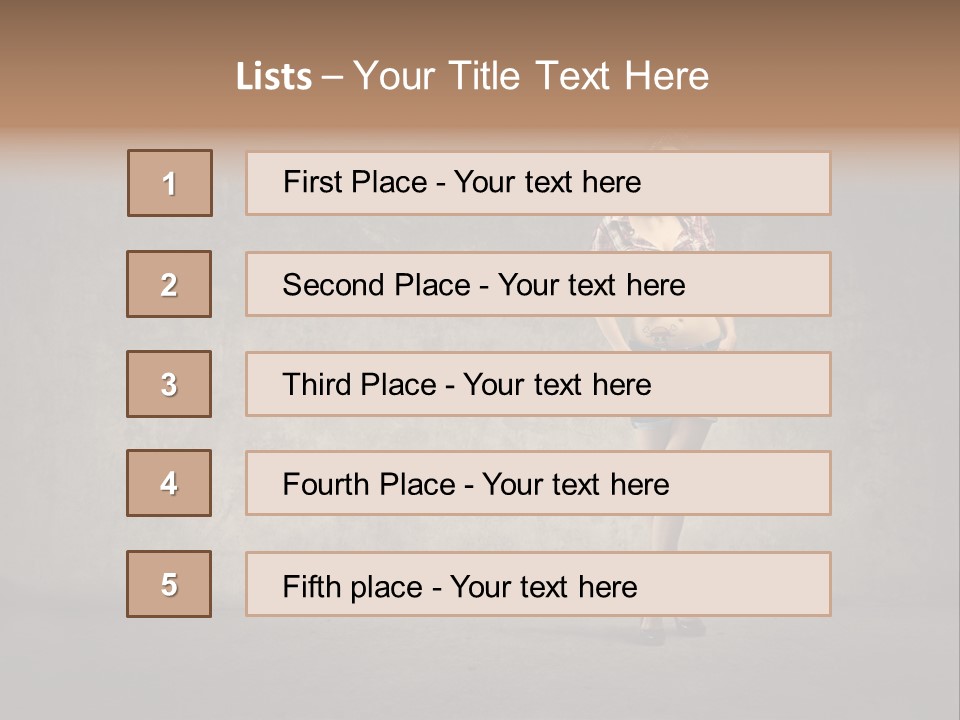Eye Wear Body Wall PowerPoint Template