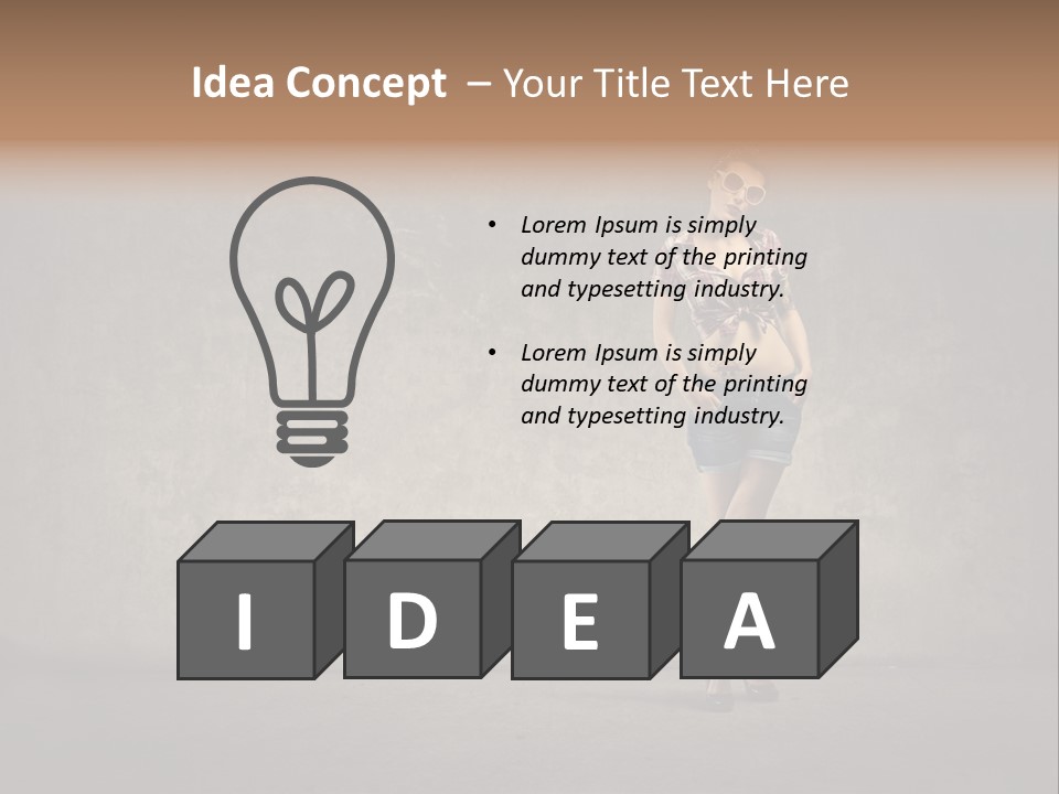 Eye Wear Body Wall PowerPoint Template