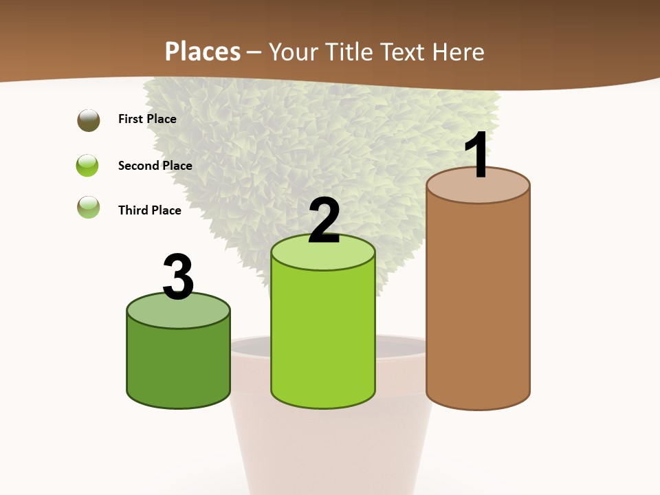 Grass White Symbol PowerPoint Template