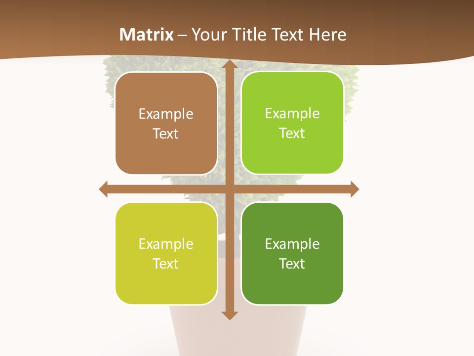 Grass White Symbol PowerPoint Template