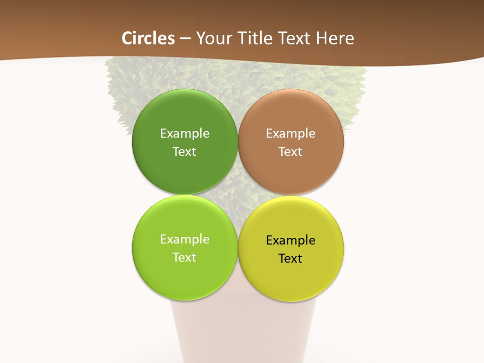 Grass White Symbol PowerPoint Template