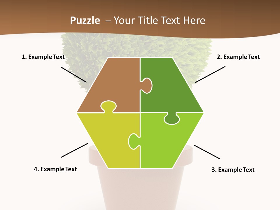 Grass White Symbol PowerPoint Template