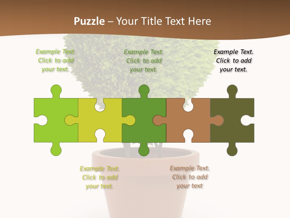 Grass White Symbol PowerPoint Template