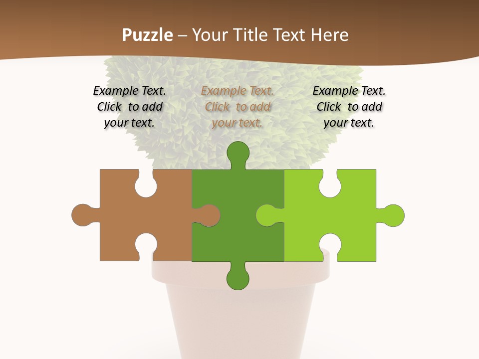 Grass White Symbol PowerPoint Template