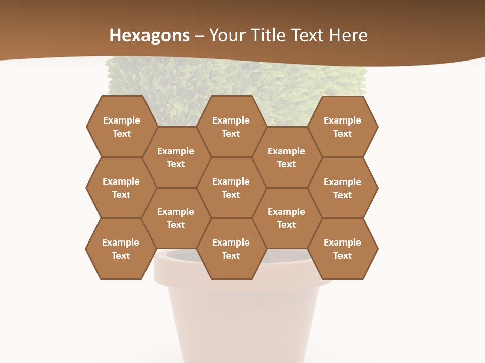 Grass White Symbol PowerPoint Template