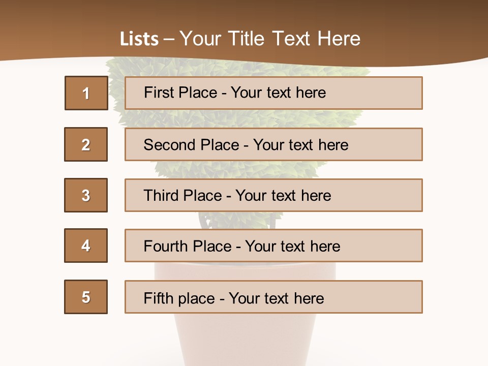 Grass White Symbol PowerPoint Template