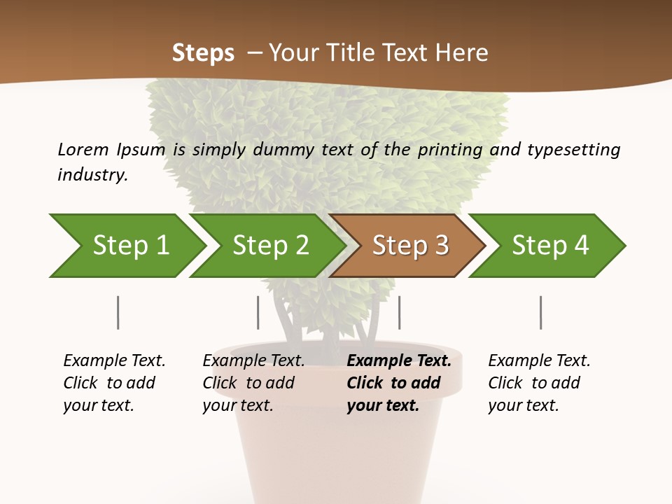 Grass White Symbol PowerPoint Template