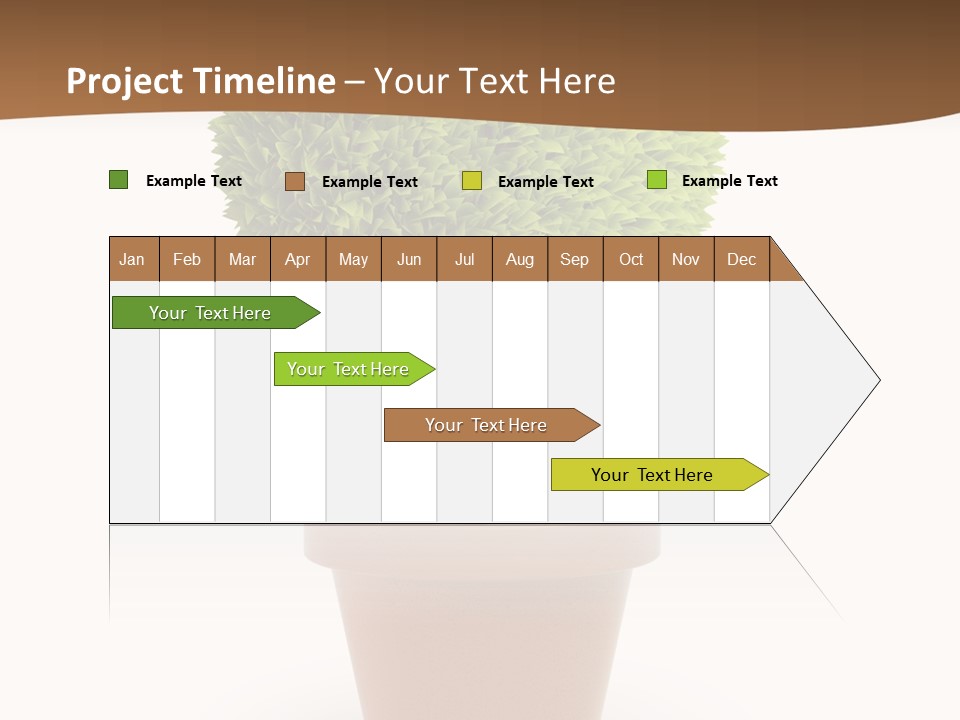 Grass White Symbol PowerPoint Template