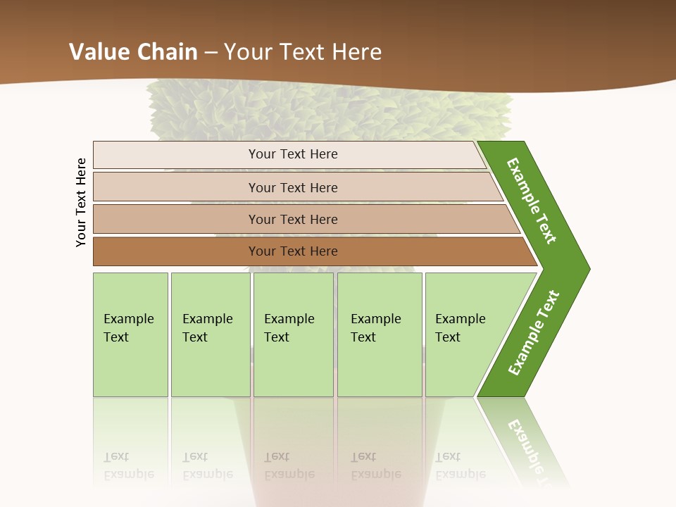 Grass White Symbol PowerPoint Template