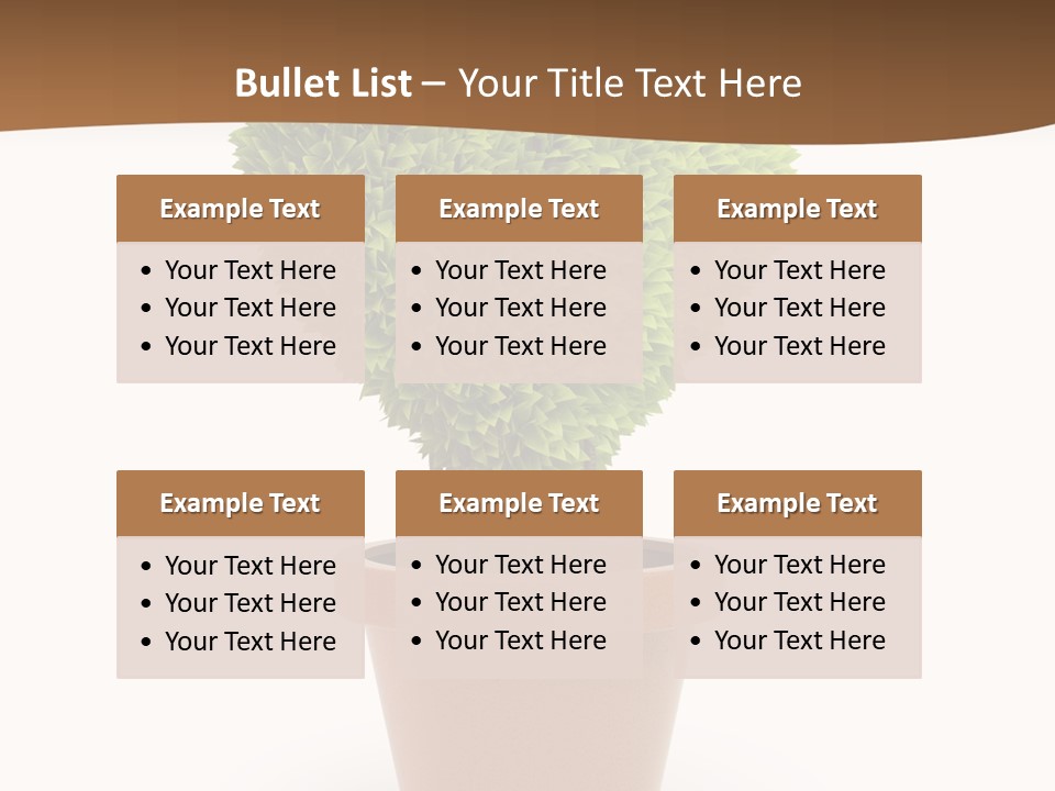 Grass White Symbol PowerPoint Template