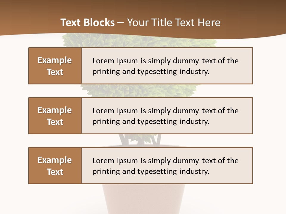 Grass White Symbol PowerPoint Template
