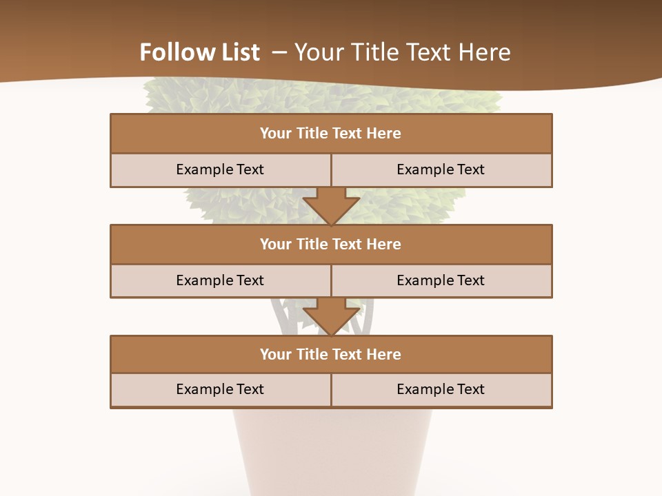 Grass White Symbol PowerPoint Template
