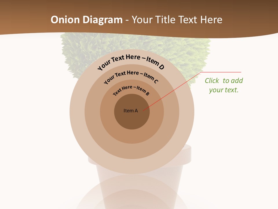 Grass White Symbol PowerPoint Template