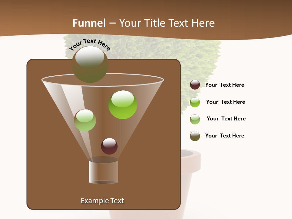 Grass White Symbol PowerPoint Template