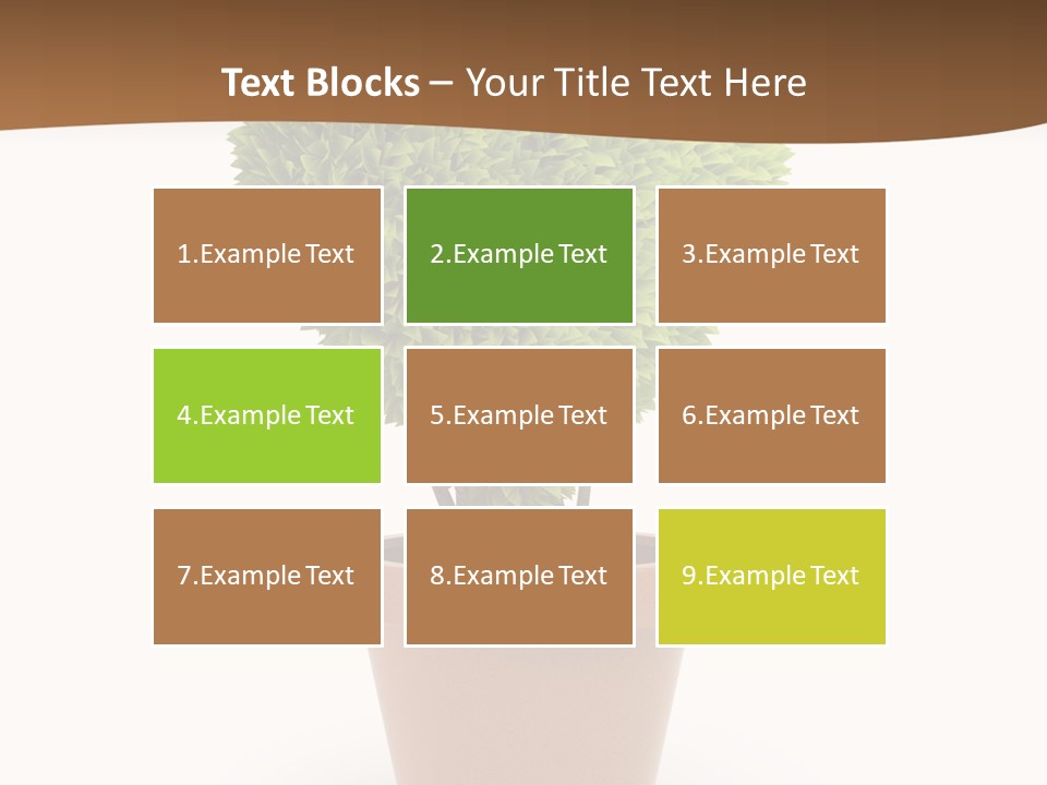 Grass White Symbol PowerPoint Template