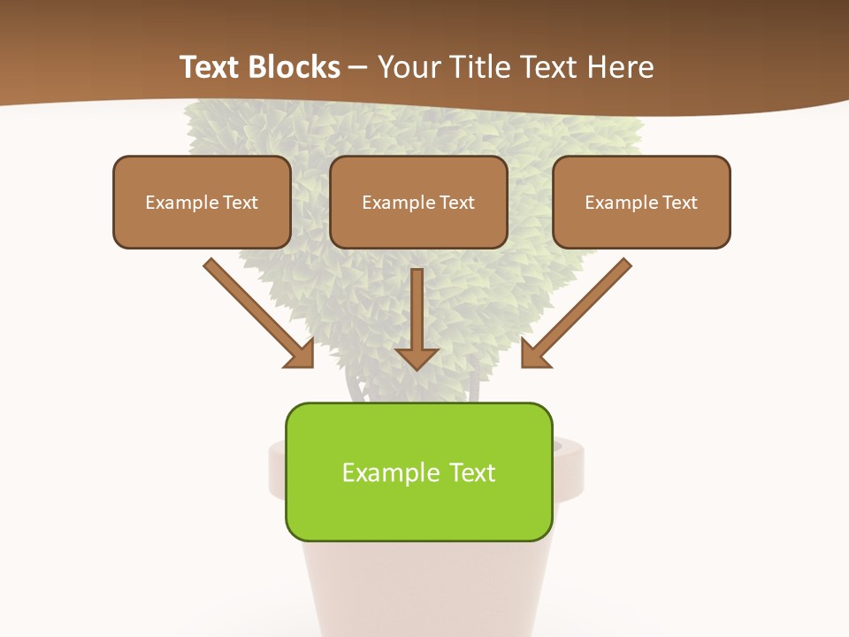 Grass White Symbol PowerPoint Template