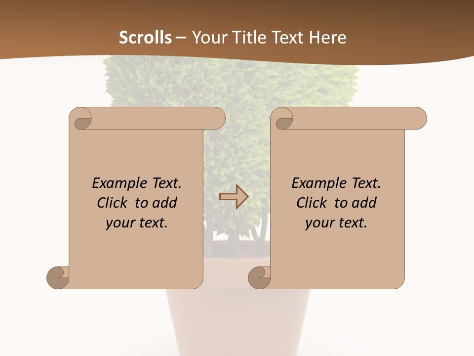 Grass White Symbol PowerPoint Template
