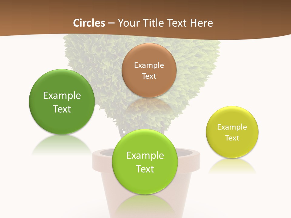 Grass White Symbol PowerPoint Template