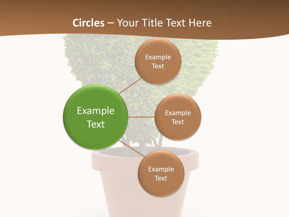 Grass White Symbol PowerPoint Template