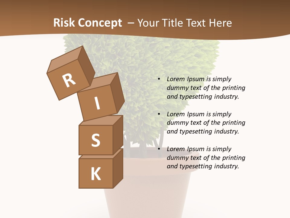 Grass White Symbol PowerPoint Template