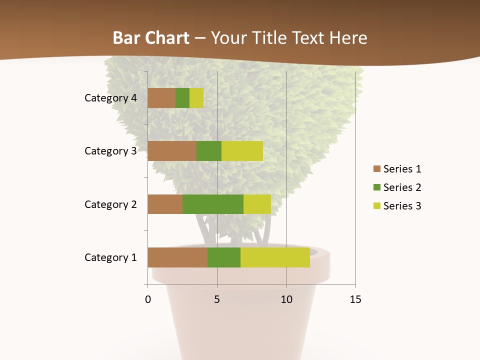 Grass White Symbol PowerPoint Template