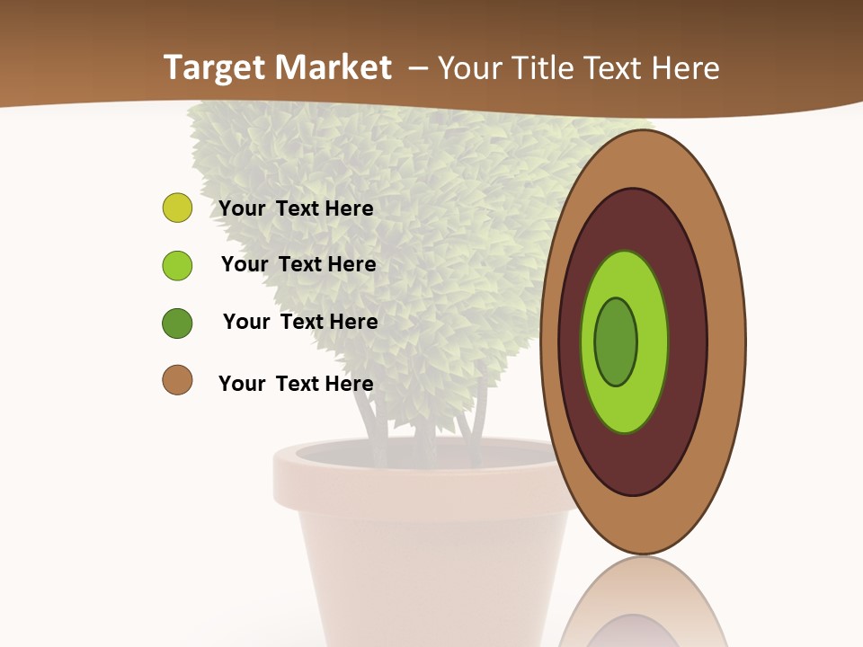 Grass White Symbol PowerPoint Template