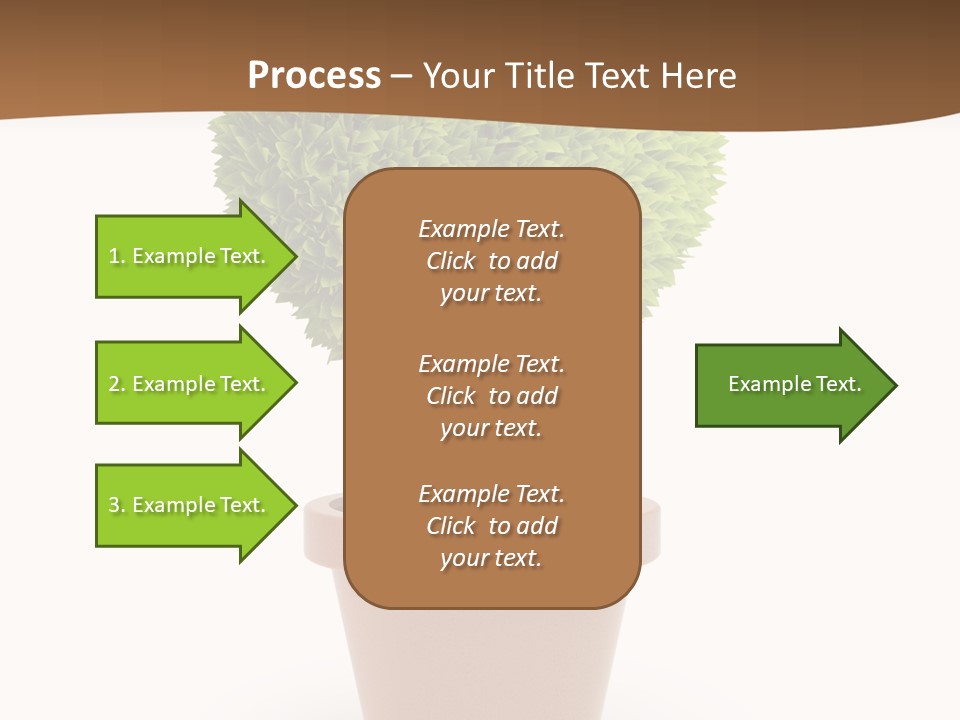 Grass White Symbol PowerPoint Template