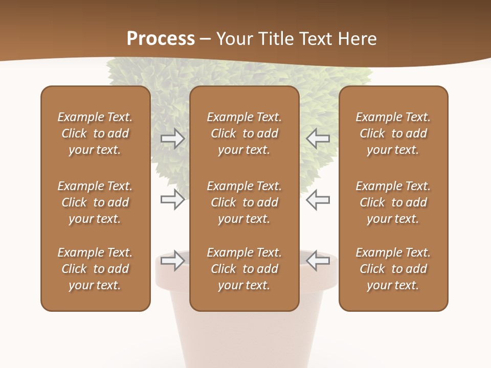 Grass White Symbol PowerPoint Template