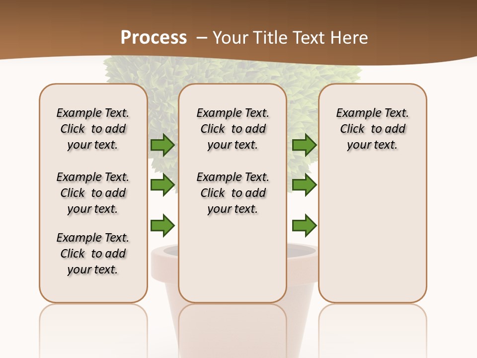 Grass White Symbol PowerPoint Template