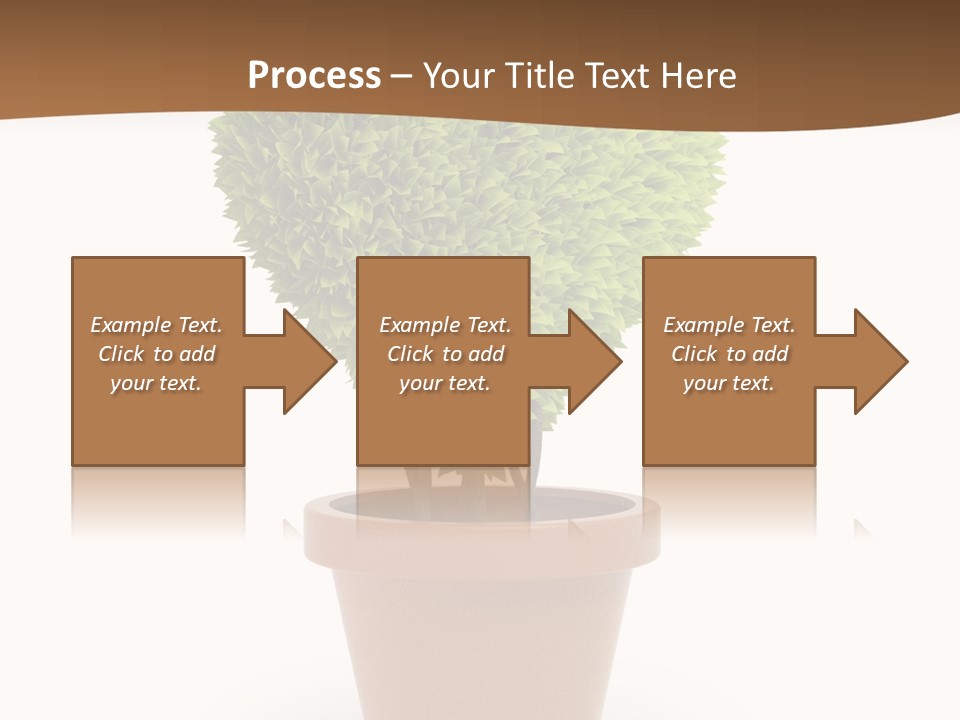 Grass White Symbol PowerPoint Template